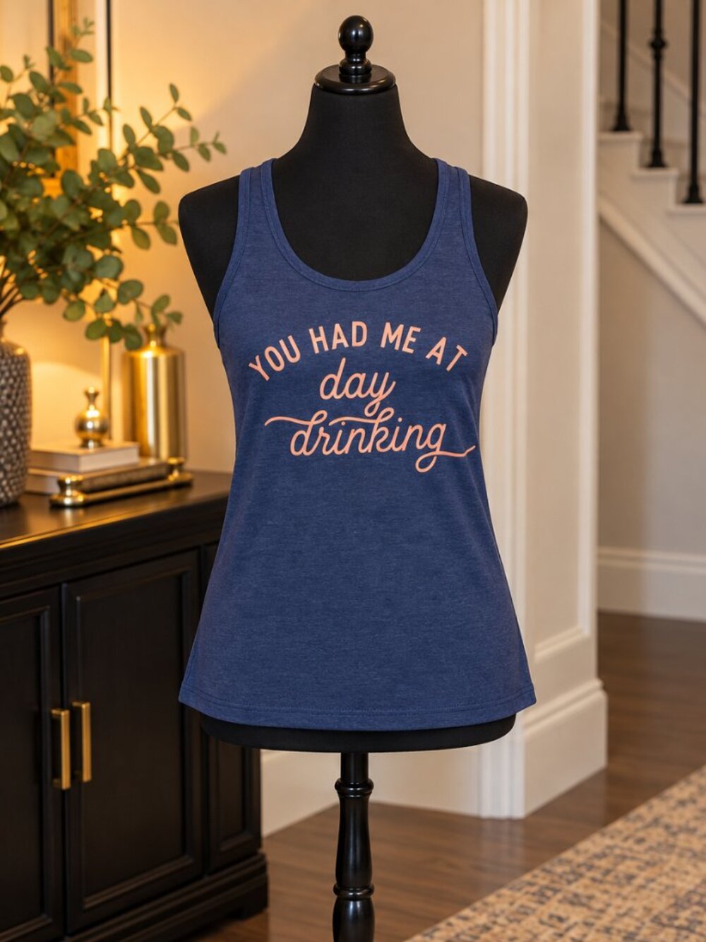 You Had Me At Day Drinking Summer Women's Tank Top Sz S